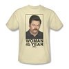 Parks And Recreation Shirt Woman Of The Year Cream T-Shirt