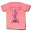 Popeye Shirt BIKO Adult Pink Heather T-Shirt Tee