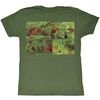 Popeye Shirt Fightin Around The World Adult Heather Green T-Shirt Tee