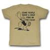 Popeye Shirt High Five In The Face Sand T-Shirt