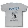 Popeye Shirt Red Sun Silver T-Shirt