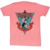 Popeye Shirt Sailorman Triangle Adult Pink T-Shirt Tee