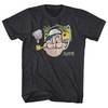 Popeye Shirt Spinach Helmet Charcoal T-Shirt