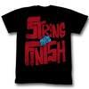 Popeye Shirt Strong To The Finish Black T-Shirt