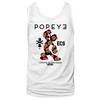 Popeye Shirt Tank Top Roses White Tanktop