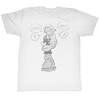 Popeye Shirt Thinking Hard White T-Shirt