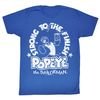 Popeye Shirt Whiteness Adult Royal T-Shirt Tee