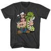 Popeye Shirt Wood Head Charcoal T-Shirt