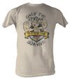 Popeye T-shirt Only The Strong Survive Adult Dirty White Tee Shirt