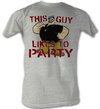 Popeye T-shirt Partee Adult Grey Heather Tee Shirt