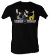 Popeye T-shirt Popeye VS Brutus 2 Adult Black Tee Shirt