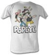 Popeye T-shirt The Sailorman Group Adult White Tee Shirt