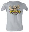 Popeye T shirt The Sailorman Tattoo Adult Silver Tee Shirt