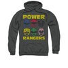 Power Rangers Hoodie Heads Charcoal Sweatshirt Hoody