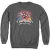 Power Rangers Ninja Steel Sweatshirt Blast Adult Charcoal Sweat Shirt