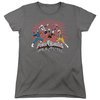 Power Rangers Ninja Steel Womens Shirt Blast Charcoal T-Shirt