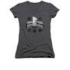 Power Rangers Shirt Juniors V Neck Power Coins Charcoal T-Shirt