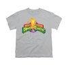 Power Rangers Shirt Kids Logo Silver T-Shirt