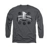 Power Rangers Shirt Power Coins Long Sleeve Charcoal Tee T-Shirt