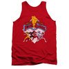 Power Rangers Shirt Tank Top Distressed Logo Red Tanktop