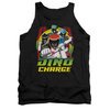 Power Rangers Shirt Tank Top Red Lightning Black Tanktop