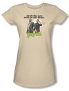 Psych Shirt Juniors Palm Trees Cream Tee T-Shirt