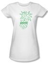 Psych Shirt Juniors Pineapple White Tee T-Shirt