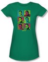 Psych Shirt Juniors Squared Kelly Green Tee T-Shirt