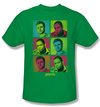 Psych Shirt Squared Adult Kelly Green Tee T-Shirt