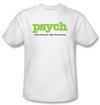 Psych Shirt Title Adult White Tee T-Shirt