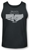 Psych Tank Top Fist Bump Charcoal Tanktop