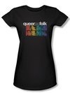 Queer As Folk Juniors Shirt Cast Black T-shirt Tee