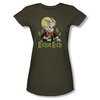 Richie Rich Shirt Juniors Logo Olive Green T-Shirt