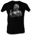 Sanford &amp; Son T-shirt Redd Foxx Heres 5 Across Yo Lip Adult Black Tee