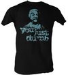 Sanford &amp; Son T-shirt - Redd Foxx Just Dumb Adult Black Tee Shirt