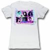 Saved By The Bell Juniors Shirt Gang White Tee T-Shirt