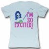 Saved By The Bell Juniors Shirt Im So Excited Light Blue Tee T-Shirt