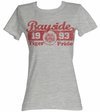 Saved By The Bell Juniors Shirt Tiger Pride Grey Tee T-Shirt