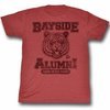 Saved By The Bell Shirt Bayside Alumni Adult Red Heather Tee T-Shirt