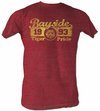 Saved By The Bell Shirt Bayside Pride Adult Burgundy Heather T-Shirt