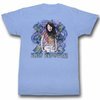 Saved By The Bell Shirt Retro Kapowski Adult Light Blue Tee T-Shirt