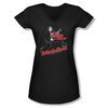 School Of Rock Shirt Juniors V Neck Rockin Black Tee T-Shirt