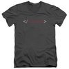 Scorpion Slim Fit V-Neck Shirt Logo Charcoal T-Shirt