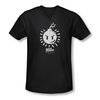 Scott Pilgrim Vs. The World Shirt Slim Fit V Neck Sex Bob Omb Logo Black Tee