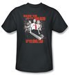 Shaun Of The Dead T-shirt Movie Bash Em Adult Charcoal Tee Shirt