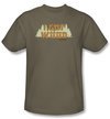 Shaun Of The Dead T-shirt Movie Ed&#039;s Shirt Adult Safari Green Shirt