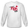 Shaun Of The Dead T-shirt Red On You Adult White Long Sleeve Tee Shirt