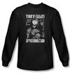 Shaun Of The Dead T-shirt Still Out There Adult Black Long Sleeve