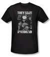 Shaun Of The Dead T-shirt Still Out There Adult Black Slim Fit Shirt