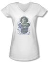 Shrek Shirt Juniors V Neck Fiona White Tee T-Shirt